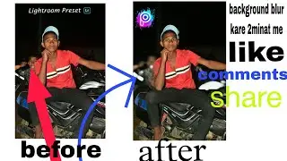 photo ka background blur bokhe kaise Kare background blur kaise Kare #afterfocus  #picsart #edit