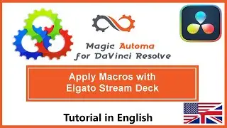 How to Apply a macro with Elgato Stream Deck  in DaVinci Resolve