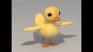 3D Model of Duck Cartoon Character Review