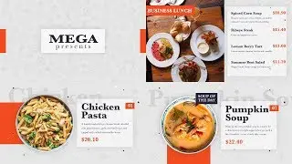 Restaurant Menu -  After Effects Templates