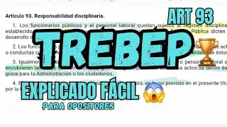 TREBEP - Régimen Disciplinario - OPOSICIONES - ART 93