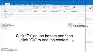 Outlook Address Book Update