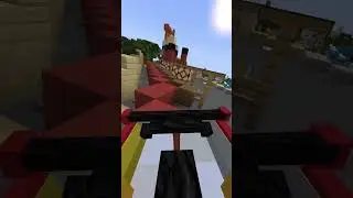 komische Minecraft Achterbahn #freizeitpark #minecraft #gaming