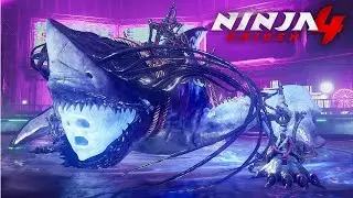 Ninja Gaiden 4 &ndash; Cetus Boss Fight | Saving Seori from the Mutated Shark Monster