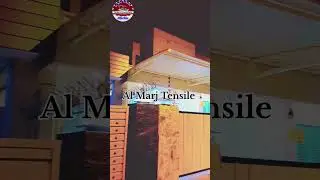 Modern Tensile Car Porch Shades #almarjtensile #layyah_carparking_shade