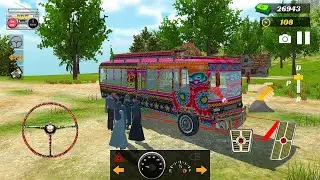 Pick up and Drop off Passengers in Hill Villages | Pakistan Bus Simulator