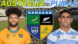 AUSTRALIA vs ARGENTINA Rugby Championship 2025 Live Commentary (1st Test)