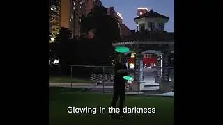 Glow flying disc, be the coolest guy at night.