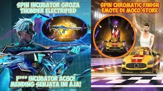 Spin Incubator Groza & Chromatic Finish Emote Di Moco Store - Free Fire Indonesia