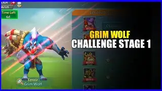 Lords mobile grim wolf Limited challenge stage 1|Bloodlust limited challenge stage 1