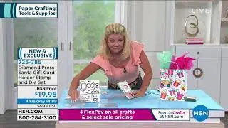 Diamond Press Santa Gift Card Holder Stamp and Die Set