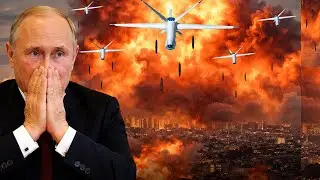 Hundreds Ukrainian Drones HlT Russia &mdash; St. Petersburg Burning in Inferno