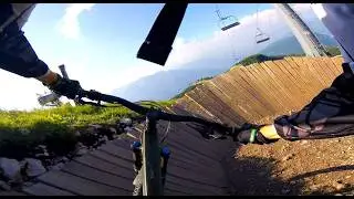 Blind Run down Interstellar by Endura | Dolomiti Paganella Bike Park | Black trail