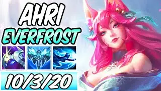 EVERFROST AHRI MID | New Build & Runes | League of Legends | Spirit Blossom Ahri Gameplay Season 11