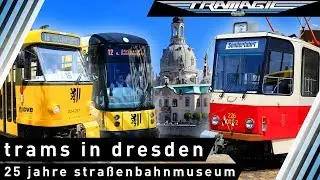 Трамваи в Дрездене - 25 лет трамвайного музея и 50 лет Татра T4Д
