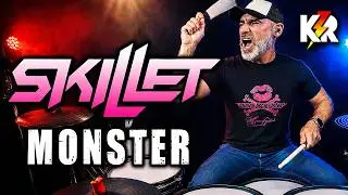 SKILLET ⚡ Monster (Drum Cover) Millenium MPS-850 E-Drum Set 🚀