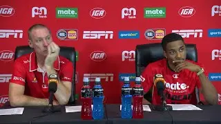 John Rillie and Bryce Cotton press conference vs Sydney Kings Round 16 NBL24