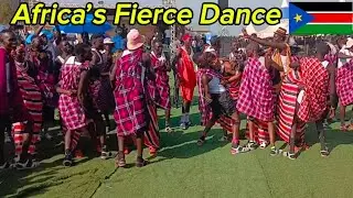 Toposa Warriors&rsquo; Fierce Dance at the Mundari Festival 🇸🇸🔥