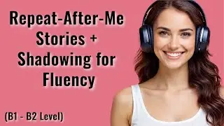 B1 English Listening Practice | Repeat-After-Me Stories + Shadowing for Fluency | English Practice