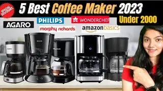 Top 5 Best Coffee Maker Machine in India 2024 Under 2000 | Best Drip Coffee Machine For Home 2023