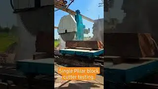 Single Pillar Block Cutter machine testing. #shorts #youtubeshorts #viral #shortvideo