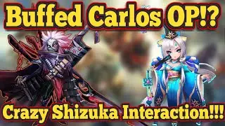 Buffed Carlos OP!? Crazy Shizuka Interaction!!! - Summoners War
