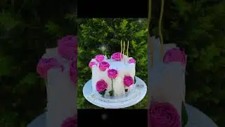 G&uuml;ll&uuml; &ccedil;i&ccedil;əkli tort sifarişlə whatsapp 0553526480 #merdekan #cake #cakedecorating #2025  #bakı