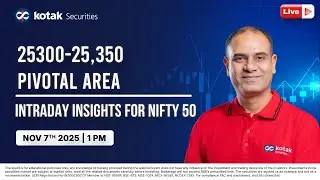 🔴 [Live] Intraday Insights for Nifty 50 | 25300-25,350 Pivotal area I Nov 7