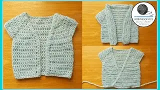 Crochet baby to child Cardigan Tutorial