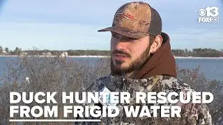 Duck hunter rescued from frigid water in Scarborough
