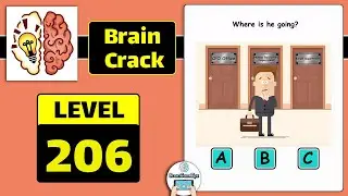 Brain Crack Level 206 Where is he going Walkthrough