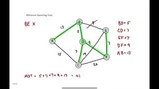 Level 2 NCEA Networks - Example (Shortest Path, Minimum Spanning Tree, Traversability)
