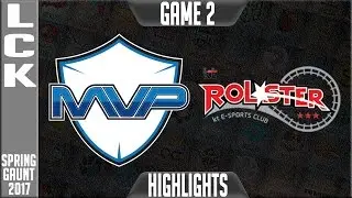 MVP vs KT Rolster Highlights Game 2 - LCK Spring Playoffs 2017 MVP vs KT Rolster G2