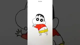 Cute shinchan boy drawing and colouring for kids #shinchan #art #cutedrawing #cartoon #drawing