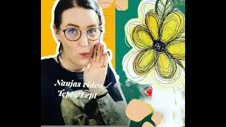 Art video 2. Gėlės, akvarelė. Flowers painting with watercolour.