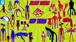BLUE TEAM VS RED TEAM WITH TREVOR HENDERSON!!! - Garry's mod Sandbox