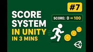 Make a Score System in Unity 3d in 3 mins.  #7 (Beginner Tutorial 2026). 