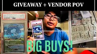 POKEMON VENDOR POV | HUGE SALES AND BUYING MOONBREON | LANSING MI CARD SHOW #pokemon #cardshow #pov