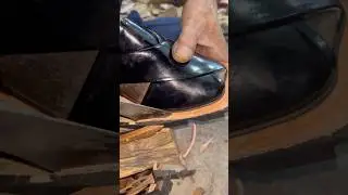 ASMR would u like to pay 50$ for this ?#craftsmanship #shoes #handmade