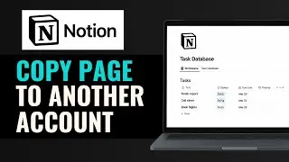 How To Copy Notion Page To Another Account | Transfer Notion Page To Another Workspace - EASIEST WAY