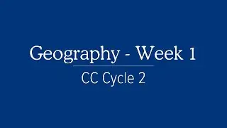 Cycle 2 Week 1 Geography Song for Classical Conversations