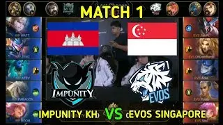 M1 QUALIFIER (GROUP STAGE A) EVOS SG VS IMPUNITY KH (MATCH 1) MLBB World Championship 2019