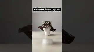 Anora label Handmade leather cowboy hat with silver buckle design.📞 +92 344 0599422 #CowboyHatcap
