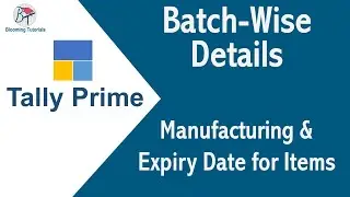 Batch-Wise Details in Tally Prime Tamil | Manufacturing & Expiry Date for Medical Items & Foods