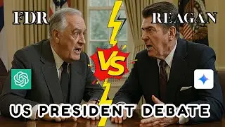 We Made US Presidents Debate, Roosevelt vs Ronald Reagan (A.I)