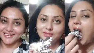 Actress Namitha Special Birthday Wishes to Her Husband | Namitha Veer Cute Moments Latest Video