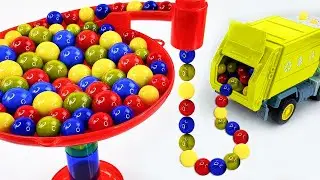 Satisfying Marble Race – Wooden Wave Edition!