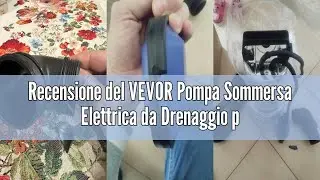 Recensione del VEVOR Pompa Sommersa Elettrica da Drenaggio per Acqua Sporca 1100W da Giardino Laghi