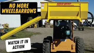 Skid Steer Concrete Mixing and Dispensing Bucket Demo | Mix & Pour Concrete in One Machine
