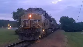 Union Pacific grain empties going through Janesville Wisconsin!
